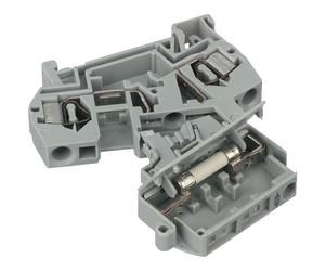 WAGO 281-611 8mm Fuse 5x20mm DIN Rail Terminal Block Grey