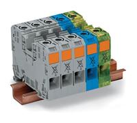 WAGO 285-139 16mm T-blk. 3-Phase Set High Current Grey Blue Grn-yel AWG 10-2