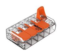 WAGO 5 Wire 221-415 Slim Inline Reusable Electrical Wire Block Cable Connector Compact (5)
