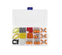 WAGO 63-Piece Wire Connector Assortment - 221 2273 2773 Series | Lever Nuts & Push-In Cable Connectors | Mixed 1-Port 2-Port 3-Port 4-Port 5-Port 6-Port for Lighting & Junction Boxes