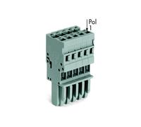 WAGO 769-110 1-conductor Female Plug Codable Straight 10-pole Grey