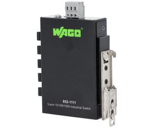 WAGO 852-1111 5-Port Black Unmanaged DIN-35 Rail Industrial-ECO-Switch