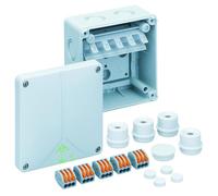 WAGO Abox 060 IP65 Junction Box, Screwless Connection Technology, Indoor Outdoor Use, Quick Fitting, Includes WAGO 222 Series connectors.