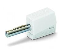 WAGO Banana plug; for socket 4 mm Ø; 2,50 mm²; white, 215-611 (50 pcs)