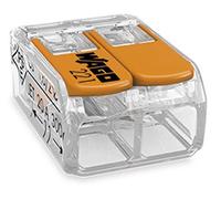 WAGO-COMPACT 221 2-Conductor Terminal with Actuation Levers (Pack of 25)