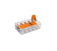 Wago 221-415 4mm² 5-Way Compact Splicing Connector - Transparent