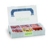 WAGO connection terminal set 887-955 | 352-piece, with various 221 and 2273 series connection clips and mounting adapters for all types of conductors, in a practical L-BOXX Mini