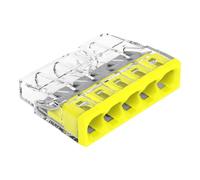 WAGO connection terminals 2273-205 | 5 wires, up to 2.5 mm², 100 pieces, COMPACT connection terminal for solid conductors, confirmed application safety, smallest possible design