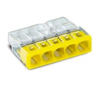 WAGO connection terminals 2273-205 | 5 wires, up to 2.5 mm², 100 pieces, COMPACT connection terminal for solid conductors, confirmed application safety, smallest possible design