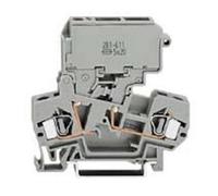 Wago, Grey, 281 Series, 10A 2 Disconnect Terminal Block