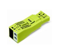 WAGO Leuchtenklemme Starr: 0.75-4mm² Polzahl: 2 40 St. Yellow