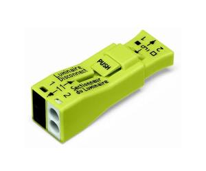 WAGO Leuchtenklemme Starr: 0.75-4mm² Polzahl: 2 40 St. Yellow