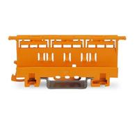 WAGO Mounting carrier; 221 Series - 6 mm²; for DIN-35 rail mounting/screw mounting; orange, 221-510 (10 pcs)