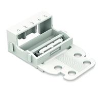 WAGO Mounting carrier; for 5-conductor terminal blocks; 221 Series - 4 mm²; for screw mounting; white, 221-505 (10 pcs)