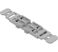 WAGO Mounting carrier with strain relief; 2-way; for inline splicing connector with lever; for screw mounting; gray, 221-2502 (5 pcs)