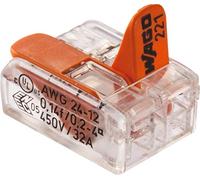WAGO® Terminal 2 Conductor 4mm² Connection Terminal with Lever 221-412 (Pack of 16)
