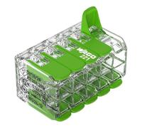WAGO Triple 10 Wire 221-430 Slim Inline Reusable Electrical Wire Block Cable Connector Compact (5)