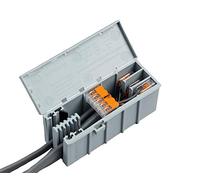 WAGOBOX Electrical Junction Box for 221-4 Connectors, Pack of 3