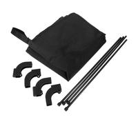 Wagon Canopy Replacement 33x19 Inch Cart Sun Shade Cover | Top Ventilation Opening, Aluminum Alloy Nylon Plastic Build, Adjustable Side Straps, Black Finish for Outdoor Parks