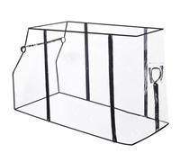 Wagon Cover, Wagon Rain Cover, Collapsible Waterproof PVC, Windproof Canopy Attachment with Zipper for Stroller/Trolley/Cart, Camping Picnic Garden, Covers Waterproof