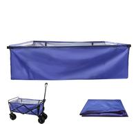 Wagon Liner 33.5x10x20 Inch Waterproof Shopping Cart Liner with Side Pockets Folding Wagon Lining Cloth Bag Replacement Fit Most Foldable Shopping Cart, Cover