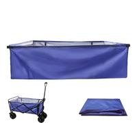 Wagon Liner 33.5x10x20 Inch Waterproof Shopping Cart Liner with Side Pockets Folding Wagon Lining Cloth Bag Replacement Fit Most Foldable Shopping Cart, Cover, Stora