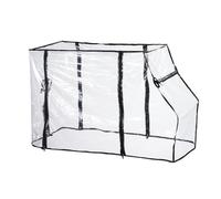 Wagon Rain Wind Cover,Universal Clear Plastic Awning for Camping Trolley,Garden Picnic Cart Stroller Waterproof Cover,Heavy Duty Folding Lounge Wagon Cover