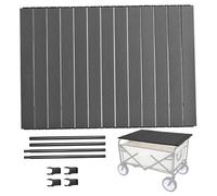 Wagon Table Top 33.8x21.6" Aluminum Alloy Heavy Duty Folding Wagon Table Top Attachment Portable for Camping Picnic Barbecue