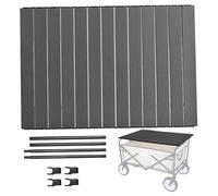 Wagon Table Top 33.8x21.6" Carbon Steel Heavy Duty Folding Wagon Table Top Attachment Portable for Camping Picnic Barbecue