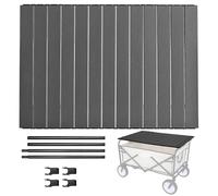 Wagon Table Top 33.8x21.6 Inch Heavy Duty Carbon Steel Folding Wagon Table Top Attachment Portable Cart for Camping Picnic BBQ Outdoor Activities