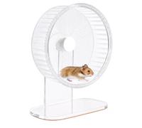 Wagorific Hamster Wheel: Silent Hamster Running Wheels with Height Adjustable Stand, Double Ball Bearing Design with Non-Slip Track, for Dwarf Hamsters, Gerbils, Mice
