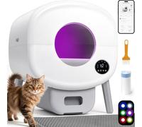 Wagorific Self Cleaning Litter Box: Automatic Cat Box with App Control, Odor-Free Smart Cleaning System for Multiple Cats, Large Self-Cleaning Solution