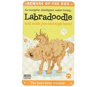 Wags and Whiskers Labradoodle Sign, Large, Multicolor