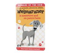 Wags and Whiskers Weimaraner Sign, Large, Multi