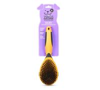 Wags & Wiggles Double Sided Dog Brush - Efficient Pet Grooming for Long or Short Haired Dogs & Cats, Shedding Brush, Detangling Pin & Bristle Hair Brush, Doodle & Poodle Brush, Dog Hair Remover