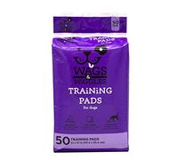 Wags & Wiggles Training Pads For Dogs, 50 Count | Puppy Pee Pads For Dogs | Dog and Puppy Supplies,white,21" x 21"