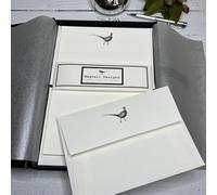 Wagtail Designs Writing Paper Gift Set with a Pheasant Design in a Lovely Black Box with Ribbon (18)