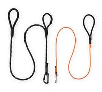 Wagtime Club Twin Tails Leash Set - Includes 5ft Dual Handle Dog Leash and 4.5ft Lightweight Premium Rope Pet Leashes, Kid-Friendly Family Set, Reflective Dog Leashes for Small Medium and Large Dogs