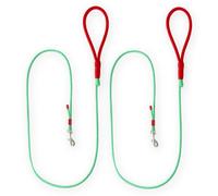 Wagtime Club WagTrek Leash Set, 4.5 ft Lightweight Premium Rope Pet Leashes with Comfortable Padded Handle, Kid-Friendly Family Set, Reflective Dog Leashes for Small and Medium Dogs