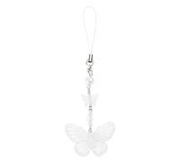 [Wagurum] Acrylic Butterfly Keychain Y2K Butterfly Phone Jewelry Cute Keychain Backpack Ornament Cute Phone Jewelry Girls Teen Strap, clear, One size