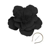 [Wagurum] Big Flower Charmer Cosplay Party Prom Headwear Costume Hat with Headband and Clip for Girls