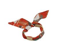 [Wagurum] Comfortable Silk Scarf Bracelet Adjustable Hollow Bangle for Women Fashion Party Dating Accessories List Jewelry