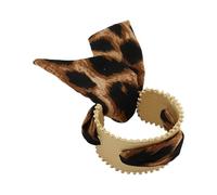[Wagurum] Comfortable Silk Scarf Bracelet Adjustable Hollow Bangle for Women Fashion Party Dating Accessories List Jewelry