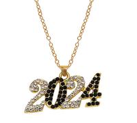 [Wagurum] Elegant Crystal Digital Pendant Earrings/Necklace Ornaments Handmade Jewelry Charms Women Fashion Forward Style