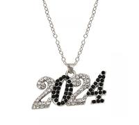 [Wagurum] Elegant Crystal Digital Pendant Earrings/Necklace Ornaments Handmade Jewelry Charms Women Fashion Forward Style