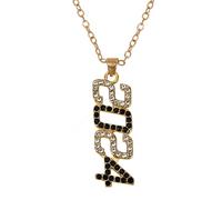 [Wagurum] Elegant Crystal Digital Pendant Earrings/Necklace Ornaments Handmade Jewelry Charms Women Fashion Forward Style