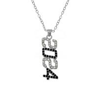 [Wagurum] Elegant Crystal Digital Pendant Earrings/Necklace Ornaments Handmade Jewelry Charms Women Fashion Forward Style