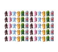[Wagurum] Lovely Cartoon Animal Decoration Delicate Resin Animal Charms Fashionable Animal Theme Ornaments for Jewelry Craft