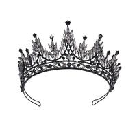 [Wagurum] Luxurious Crown Hair Hoop Heavy Duty Birthday Party Elegant Pageant Water Drop Crystal Girl Wedding Costume Headwear