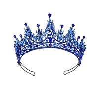 [Wagurum] Luxurious Crown Hair Hoop Heavy Duty Birthday Party Elegant Pageant Water Drop Crystal Girl Wedding Costume Headwear